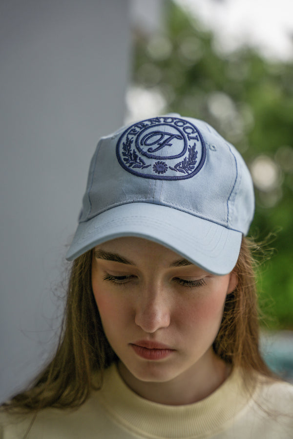 Crest 3D Foam Embroidered Emblem Oxford Cap – Frosted Glacier