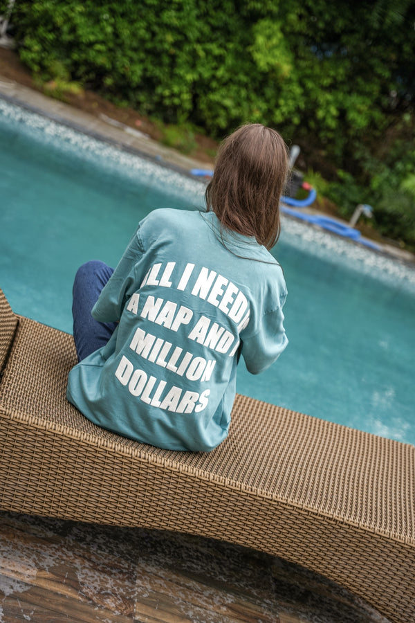 Millions Oversized Tee – Coastal Mint