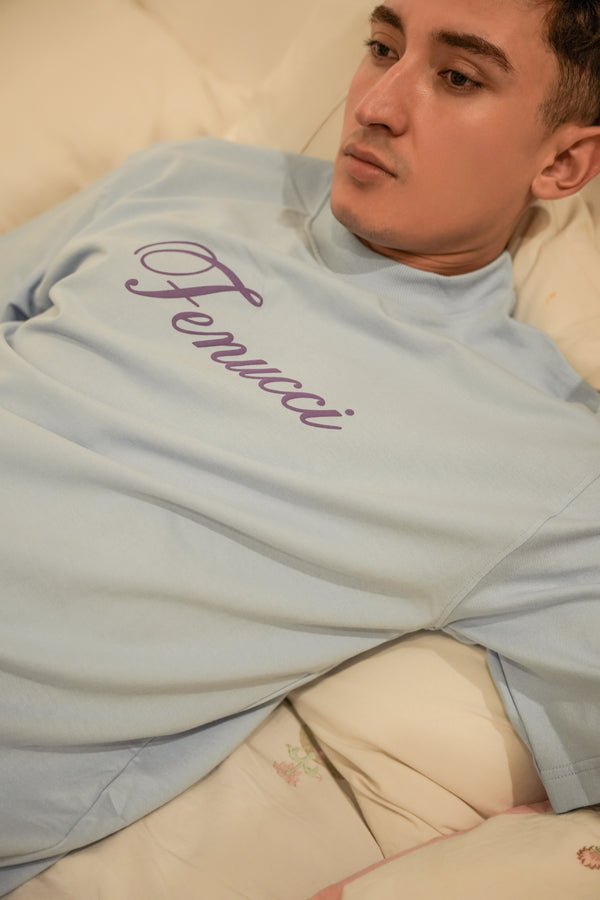 Midnight Margarita Oversized Tee – Glacier Mist